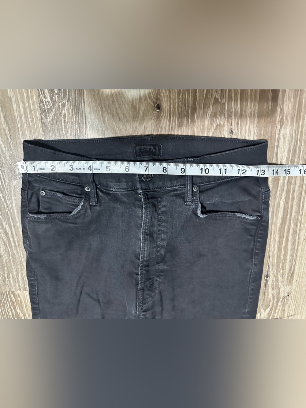 Mother Denim Stunner‎ Zip Ankle Step Fray' jeans "Not Guilty Size 26 - Picture 6 of 11